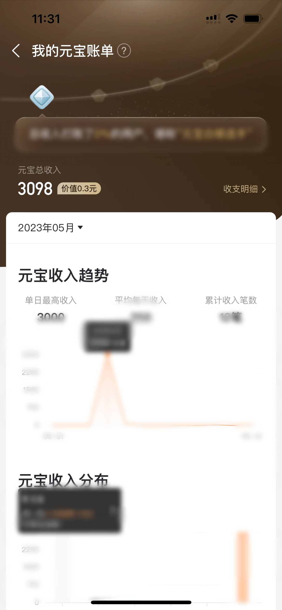 點(diǎn)淘元寶賬單